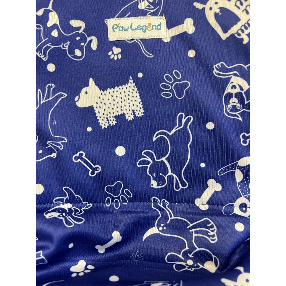 Paw Legend Reusable Male Dog Belly Band Diaper XL Blue Dog Print Wrap Washable